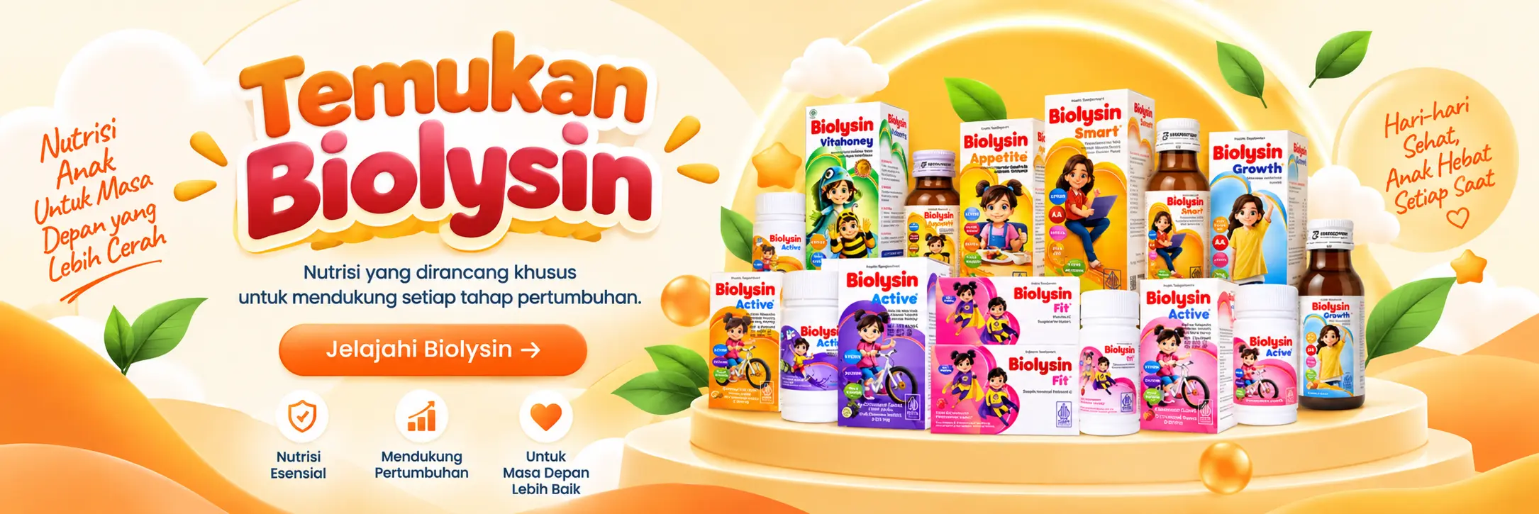 Banner Temukan Biolysin dengan rangkaian produknya