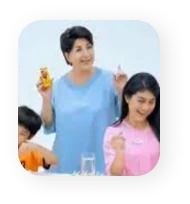 Cuplikan video Biolysin, ibu bersama dua anak