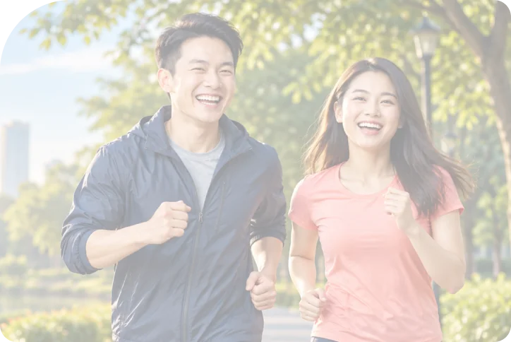 Cuplikan video Fitergy, pasangan berlari pagi
