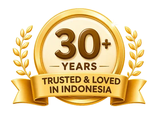 30+ years trusted and loved in Indonesia