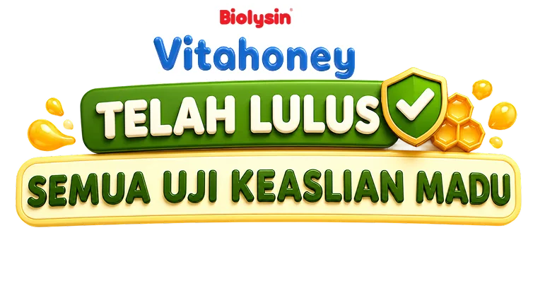 Biolysin Vitahoney telah lulus semua uji keaslian madu